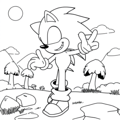 Coloring Book: Sonic Coloring Pages
