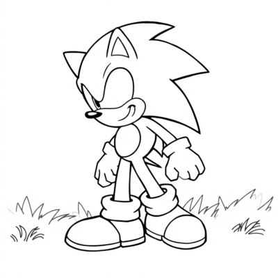 Speedy Sonic Coloring Sheets for Kids