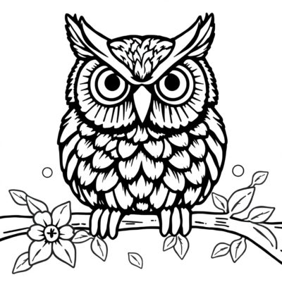 Owl Coloring Book