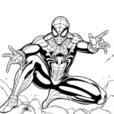Web-Slinger Kids Coloring Adventure