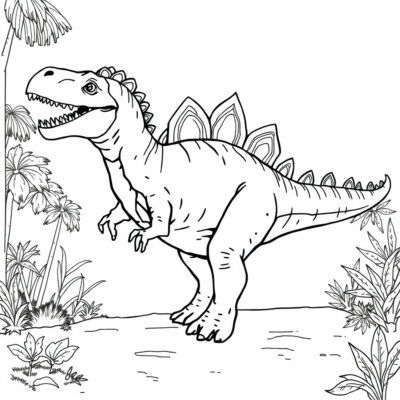 Spinosaurus Coloring Book