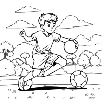 Sports Fun: Kids’ Action-Packed Coloring Book