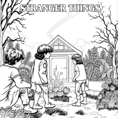 Stranger Things Coloring Book