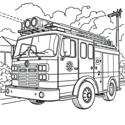 Fire Brigade Coloring Book