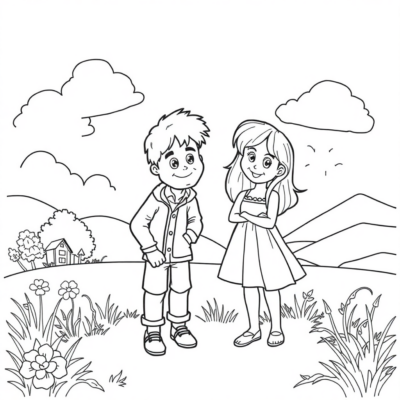 Coloring Book: Pages with Coloring Activities for Kids