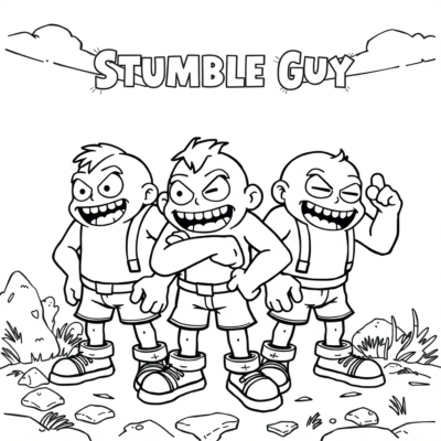 Coloring Book: Stumble Guys Coloring Pages