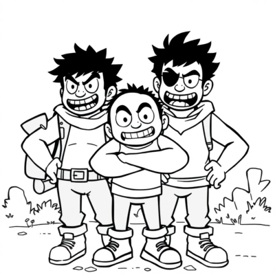 Stumble Heroes: Fun Coloring Pages for Kids