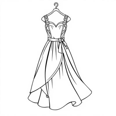 Dress Coloring Book