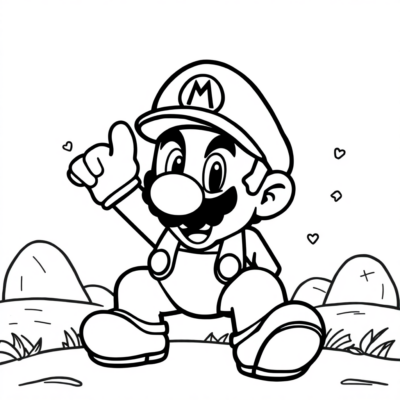 Mario’s Adventure Coloring Fun