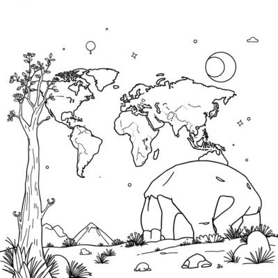 Coloring Book: Colorful World