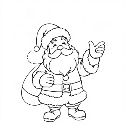 Festive Santa Coloring Adventure
