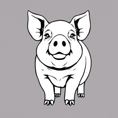 Pig Coloring Book