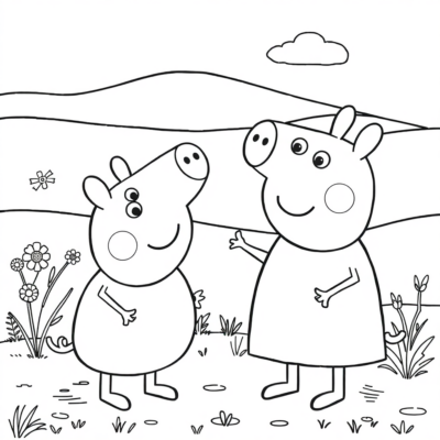 Coloring Book: Peppa Pig Coloring Book