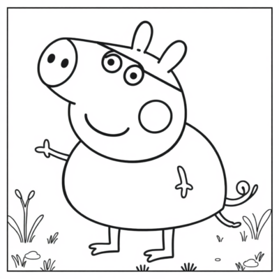 Peppa Pig Coloring Page for Print