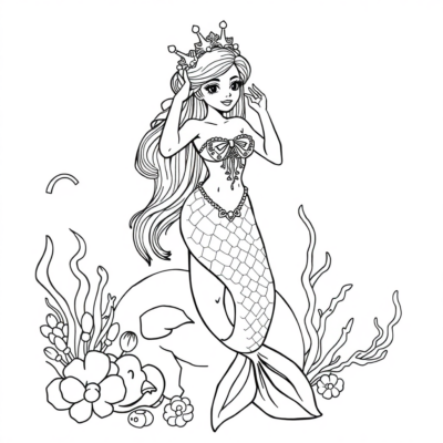 Warsaw Mermaid Coloring Book