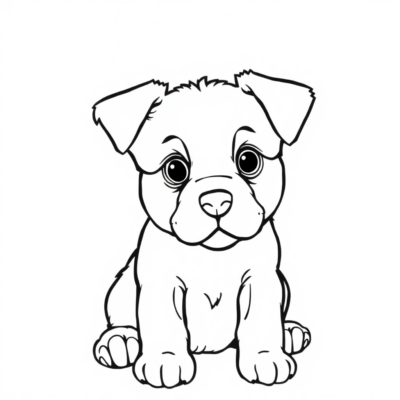 Puppies Coloring Book