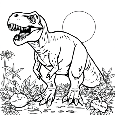 Tiny T-Rex Coloring Adventures