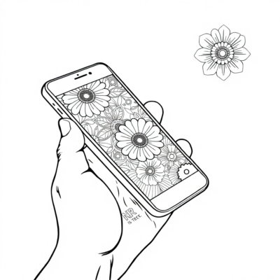 Phone Coloring Book