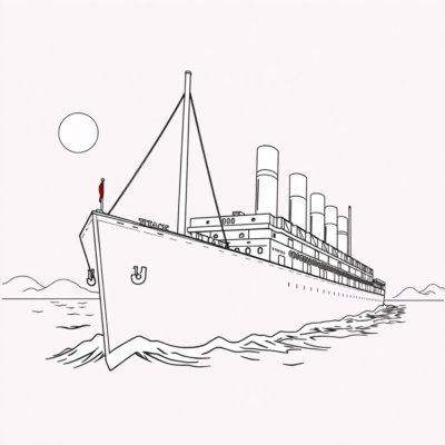 Titanic Coloring Book