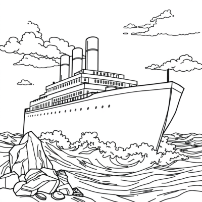 Coloring Book: Titanic Coloring Book for Kids