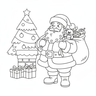 Santa Claus Holiday Coloring Fun