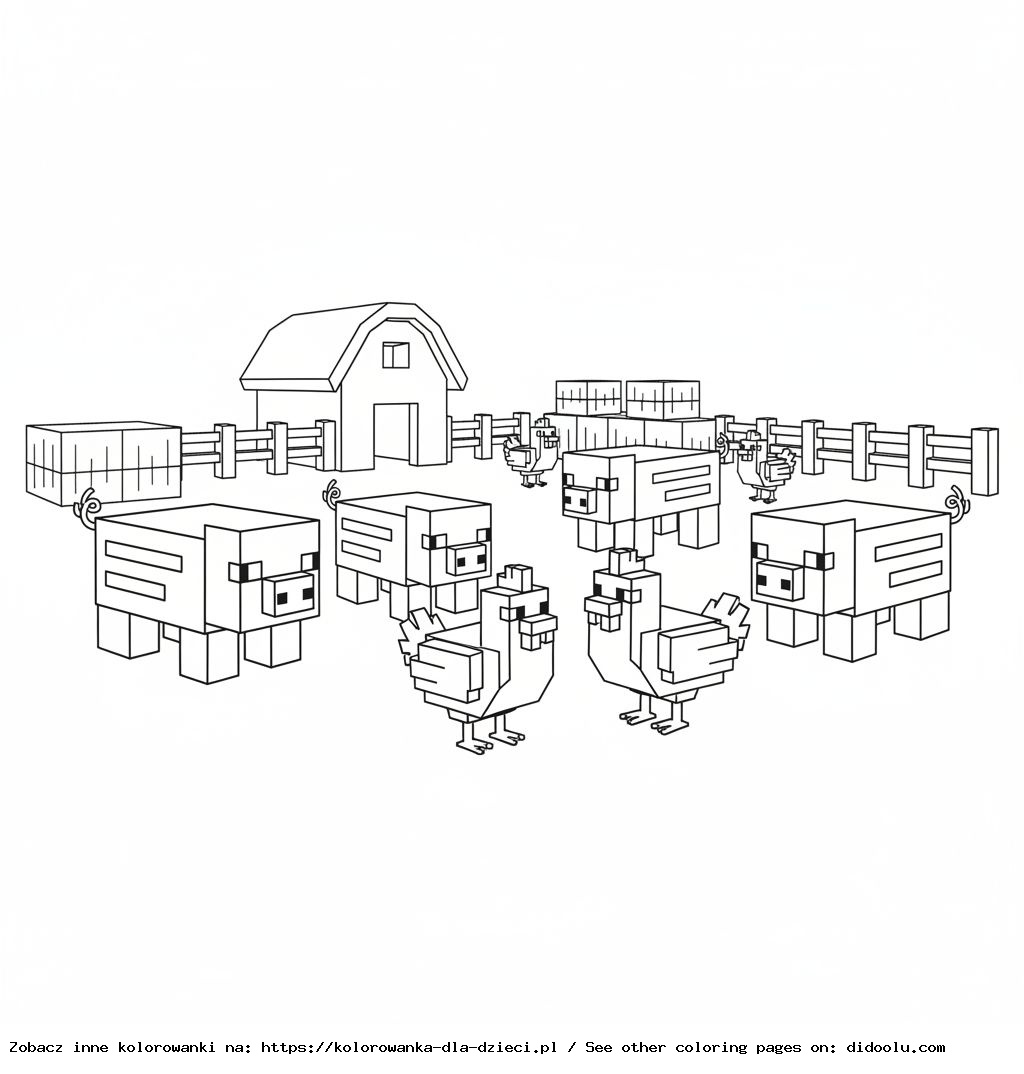 Minecraft – Farm Animals: Pigs and Chickens