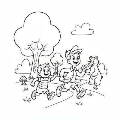 Bolek and Lolek Coloring Book