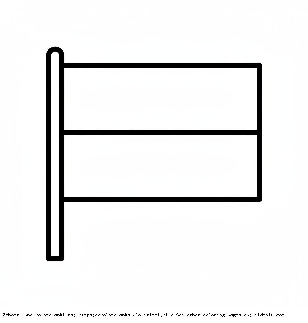 Poland Flag Coloring Book