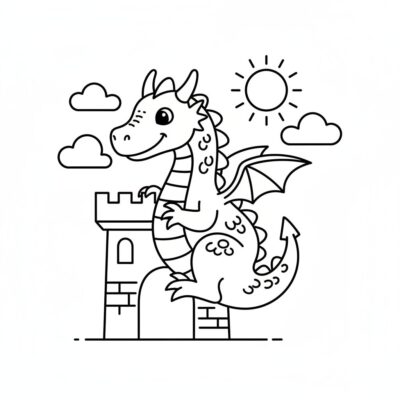 Mystical Dragon Friends Coloring Adventure