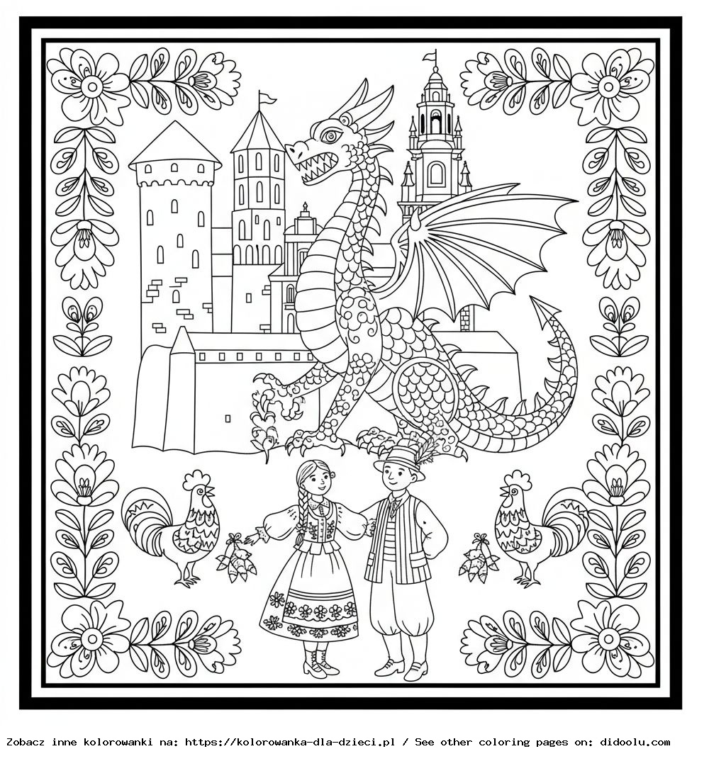 Coloring Book: Polish Coloring Pages for Children