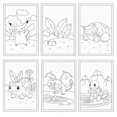 Coloring Book: Printable Pokemon Coloring Pages