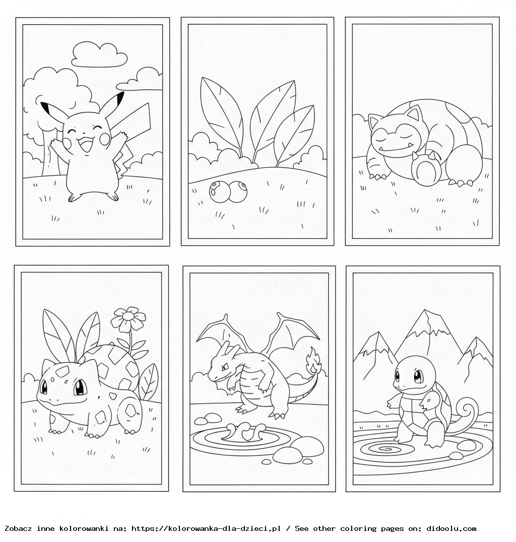 Coloring Book: Printable Pokemon Coloring Pages