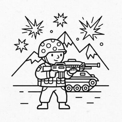 Soldier Coloring Book