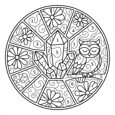 Coloring by Numbers for Adults