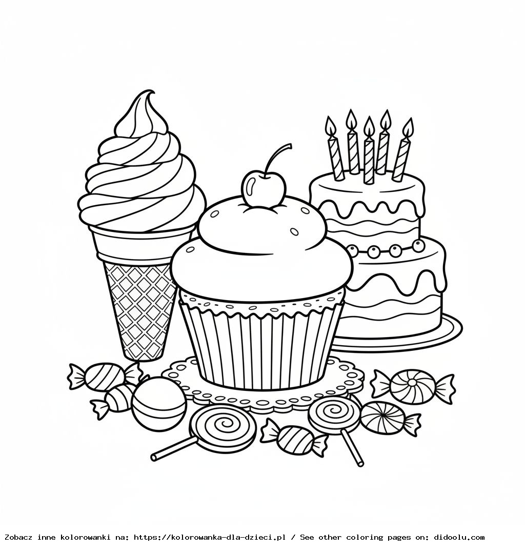 Sweet Coloring Pages