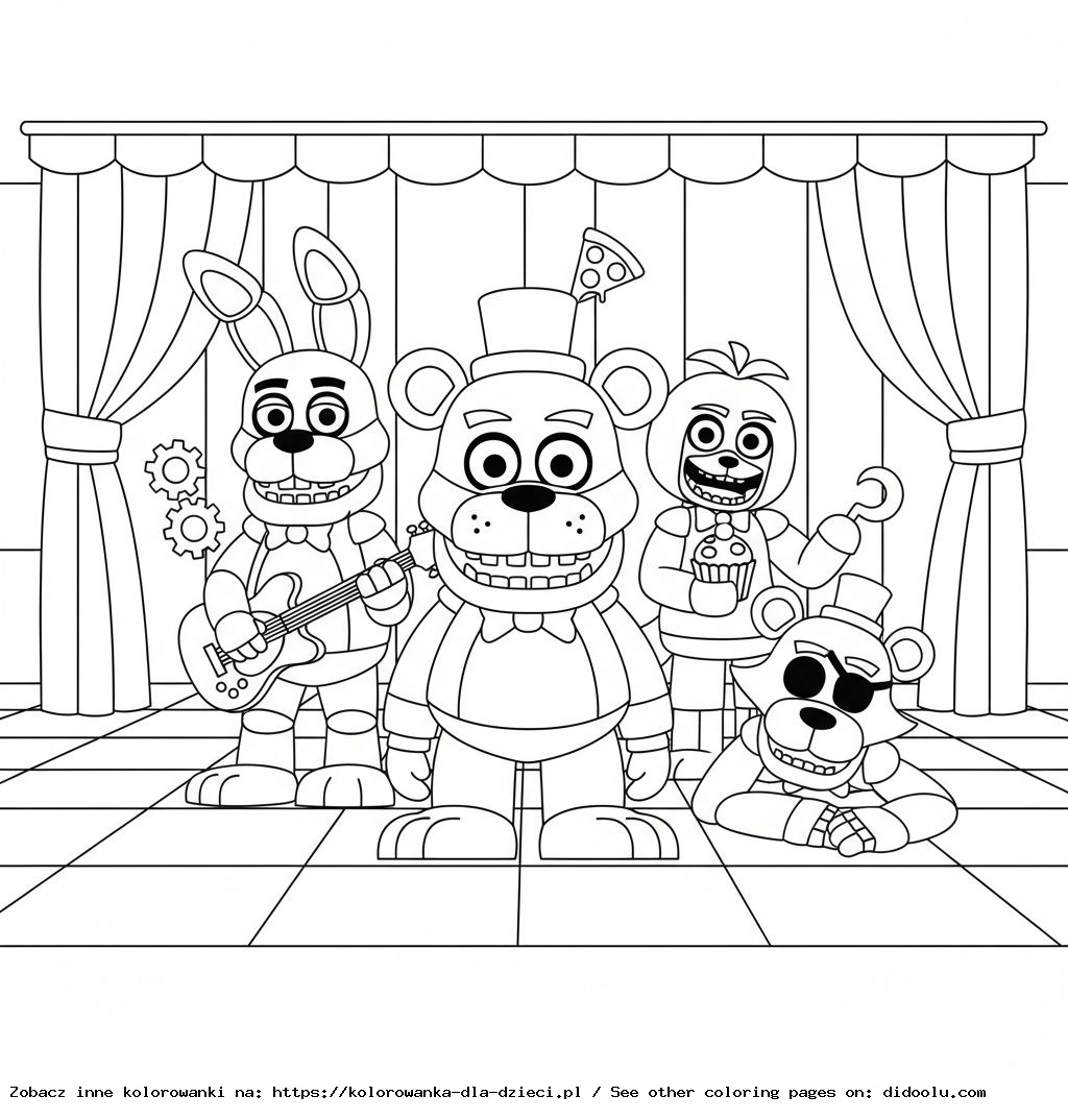 Five Nights At Freddy’s Coloring Pages