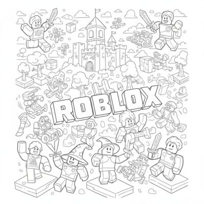 Roblox Adventure Coloring Fun