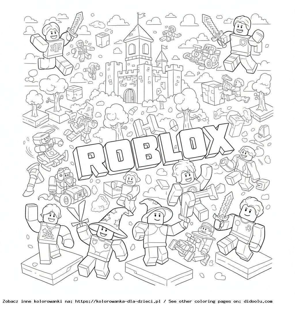 Roblox Adventure Coloring Fun