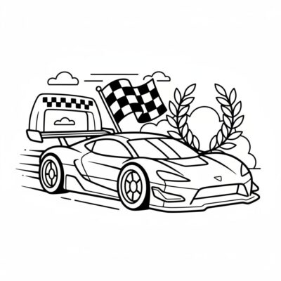 Speedway Racers Coloring Fun