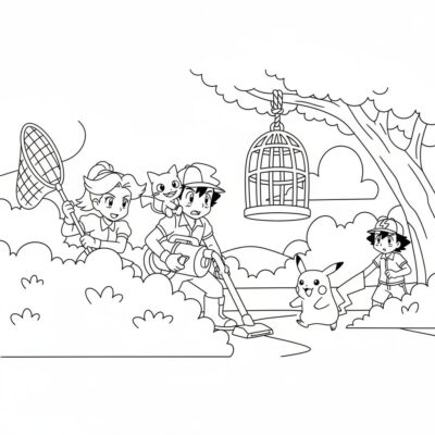 Coloring Book: POKEMON – Team Rocket is Planning an Ambush