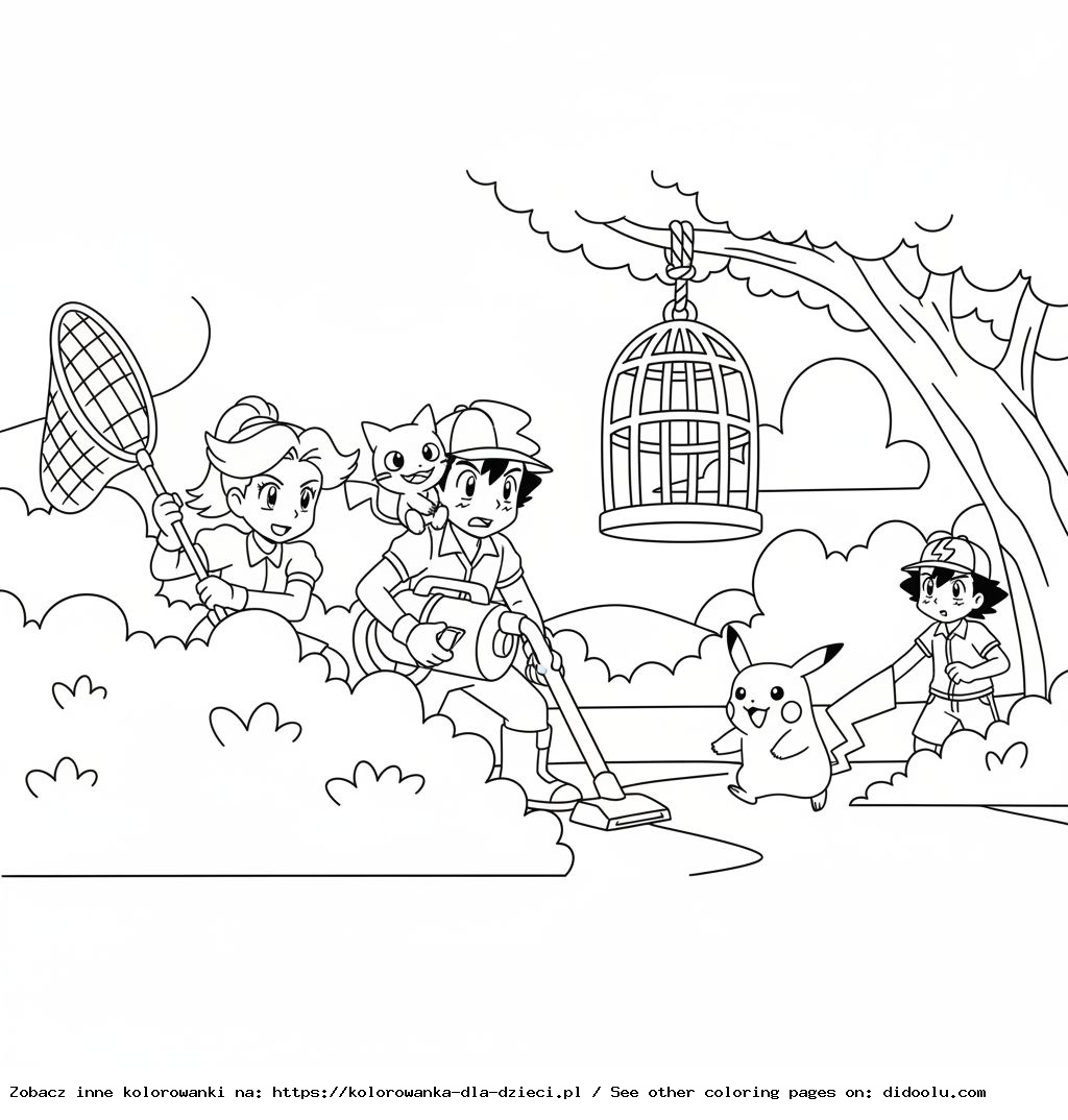 Coloring Book: POKEMON – Team Rocket is Planning an Ambush