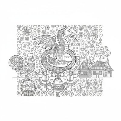 Coloring Poland: A Kid’s Adventure Book