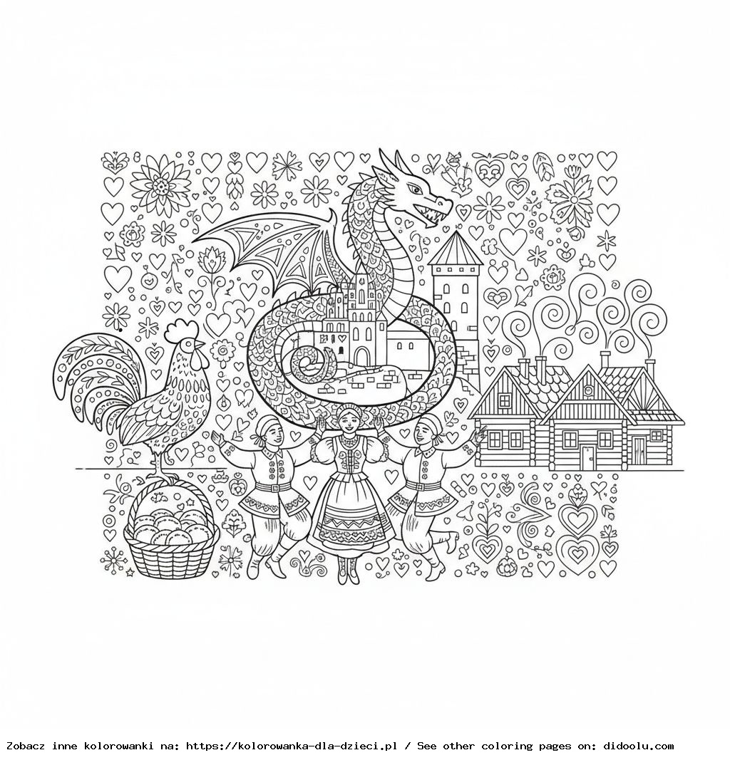 Coloring Poland: A Kid’s Adventure Book