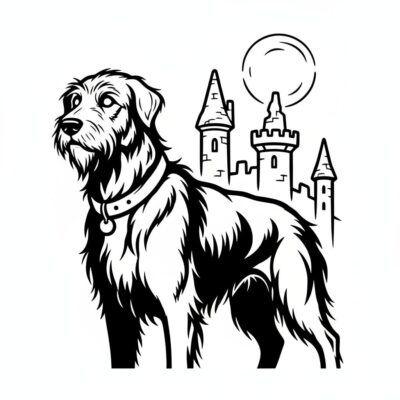 Coloring Book: Sirius Black as a Dog