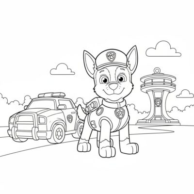 Chase Coloring Pages