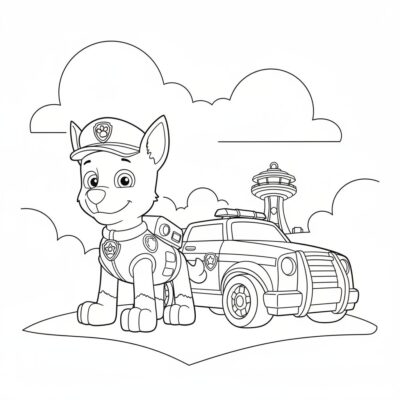 Puppy Chase Coloring Fun