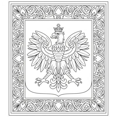 Polish Coat of Arms Coloring Book