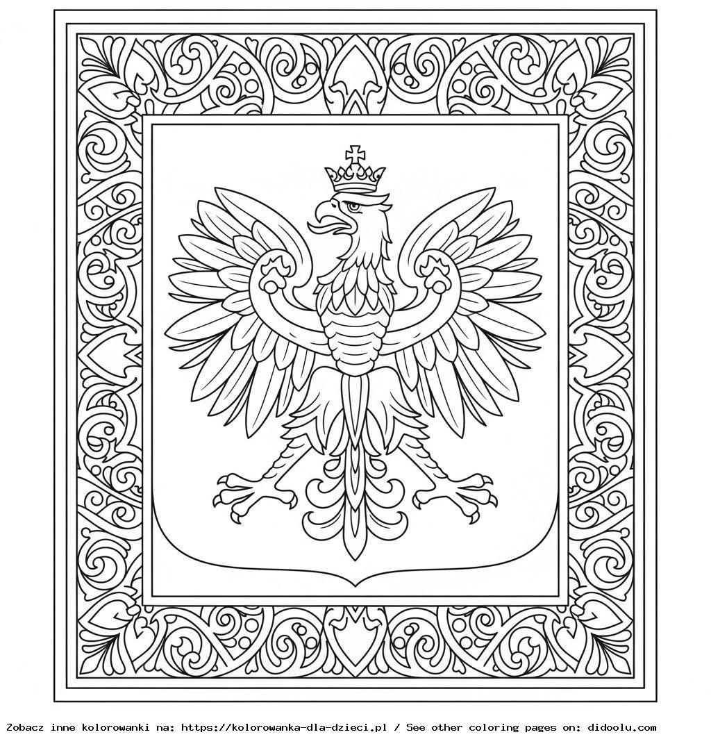 Polish Coat of Arms Coloring Book