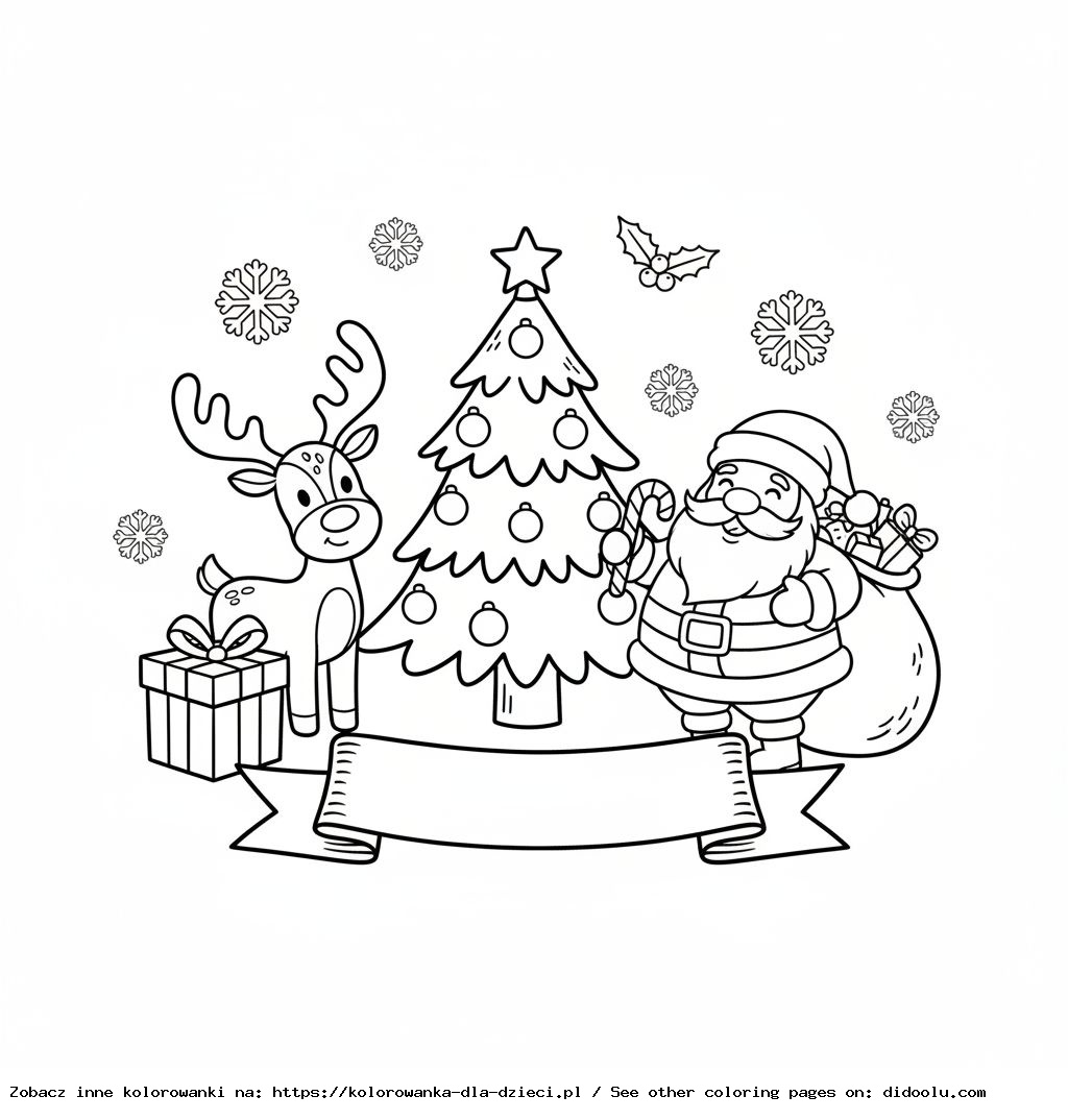 Holiday Christmas Coloring Sheet for Kids