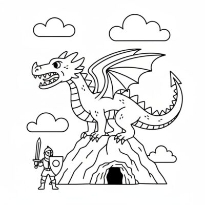 Kraków Dragon Adventure Coloring Fun